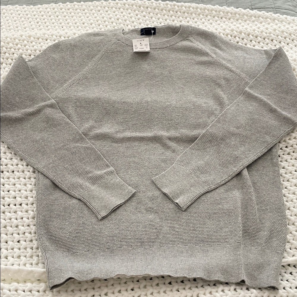 J. Crew Gray Crewneck Sweater - Lightweight Knit